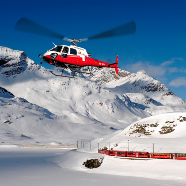 Bernina from above and below